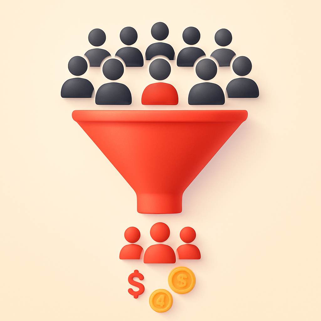 1000 true fans revenue breakdown funnel from audience to paying members