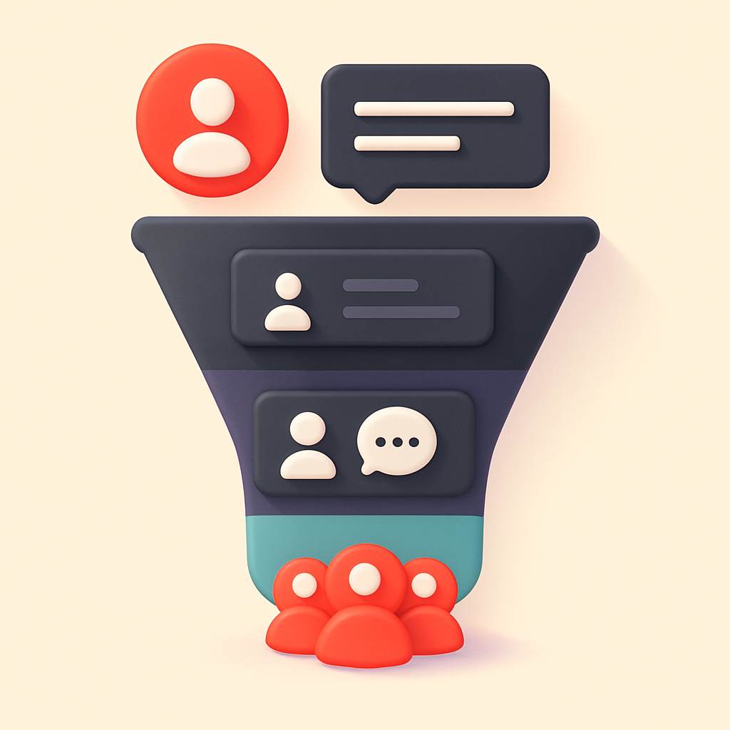 Community onboarding funnel from new member to engaged participant