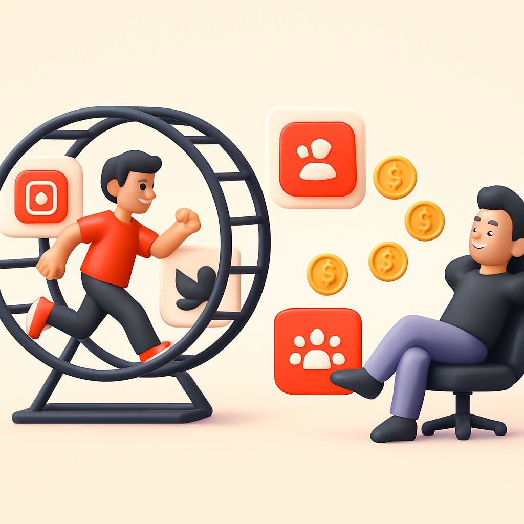 Creator burnout hamster wheel versus sustainable community revenue