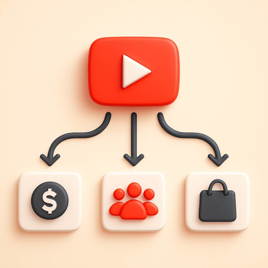 Faceless YouTube channel revenue streams including ads, affiliates, and paid communities