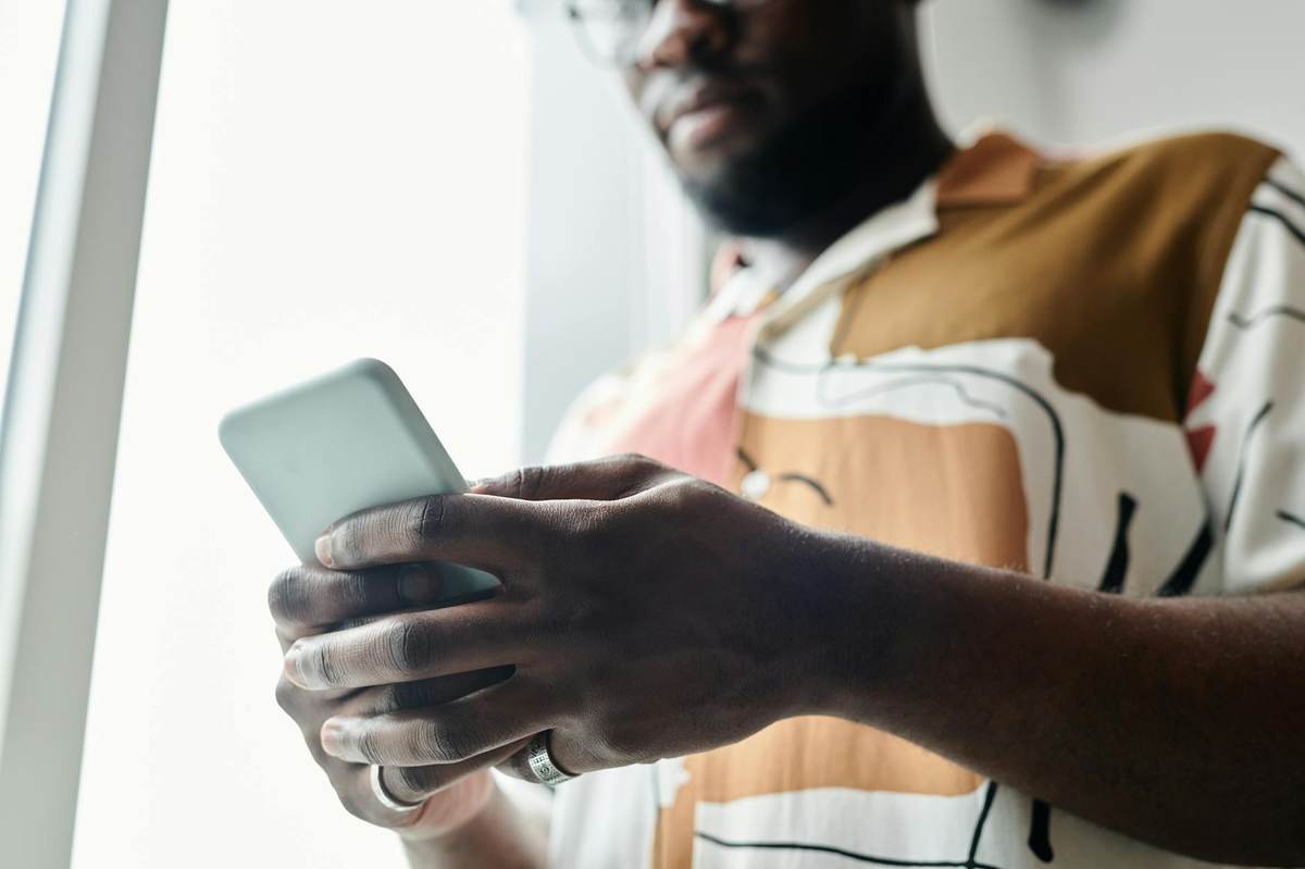 Creator setting up a Telegram bot on their phone