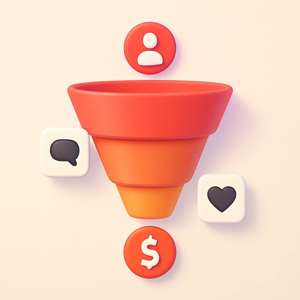 Visual funnel showing free Telegram subscribers converting to paying members