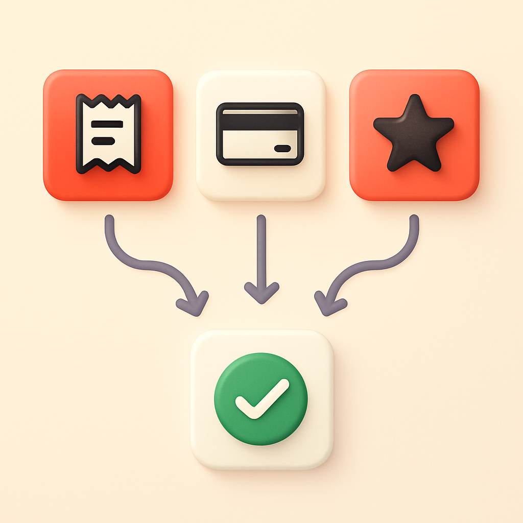 Payment flow comparison illustration showing manual, Stripe, and Stars paths