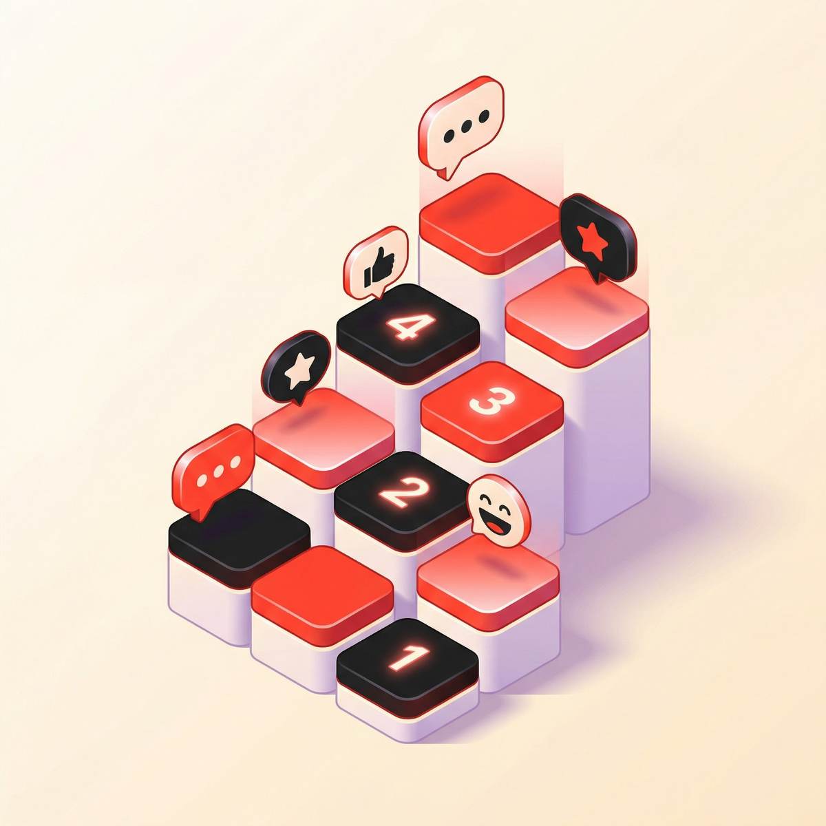 Illustration of boost level tiers unlocking channel features