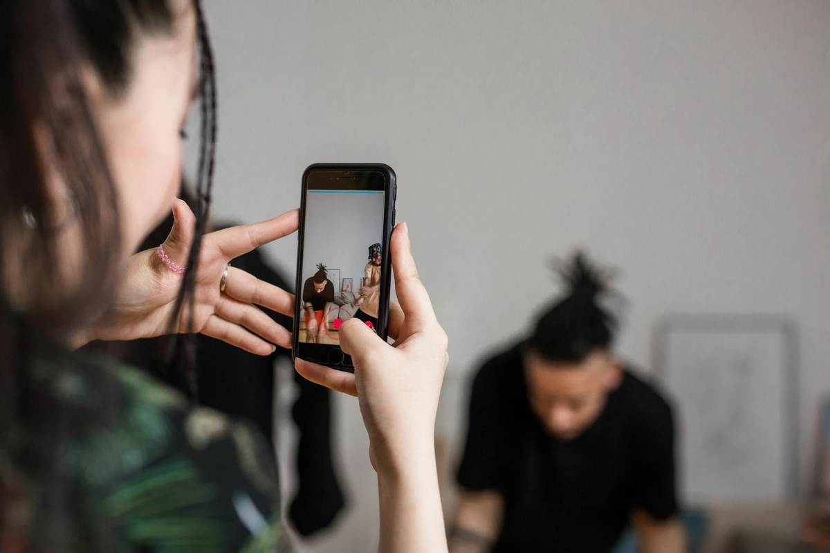 Creator managing their paid Telegram channel on a smartphone