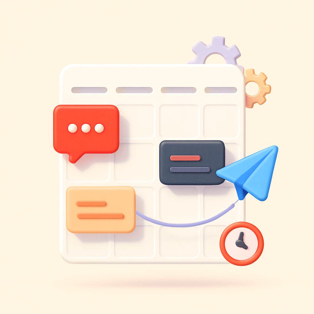 Content calendar visualization for planning paid Telegram channel posts