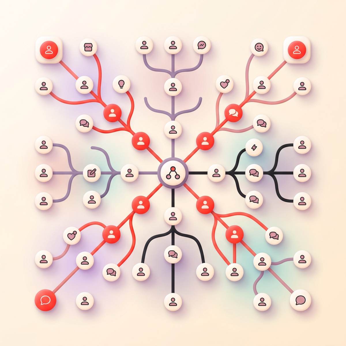 Telegram topics retention strategy showing organized community threads