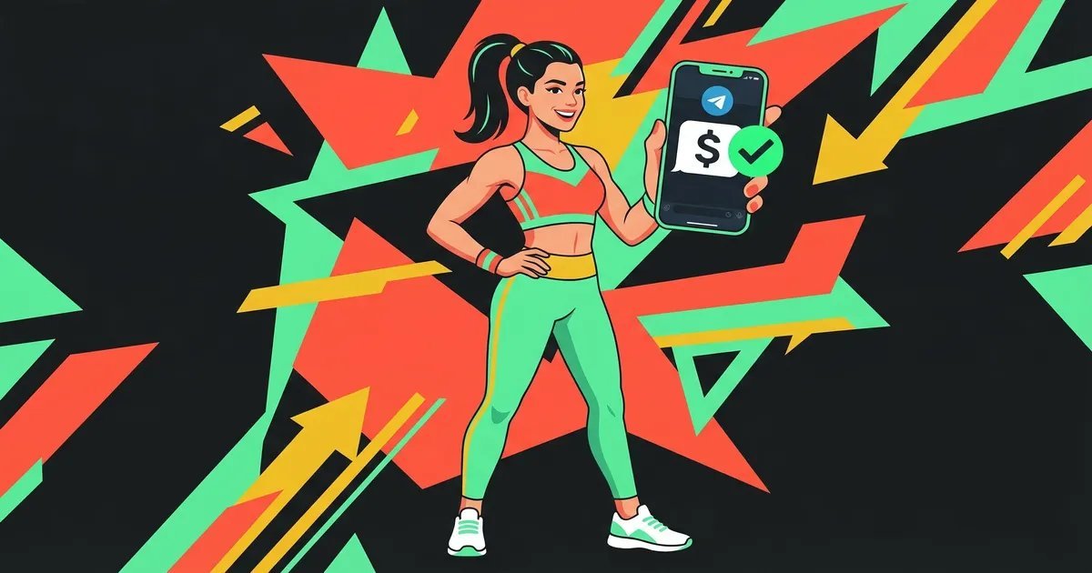 Fitness creator monetizing Telegram channel with Paprika