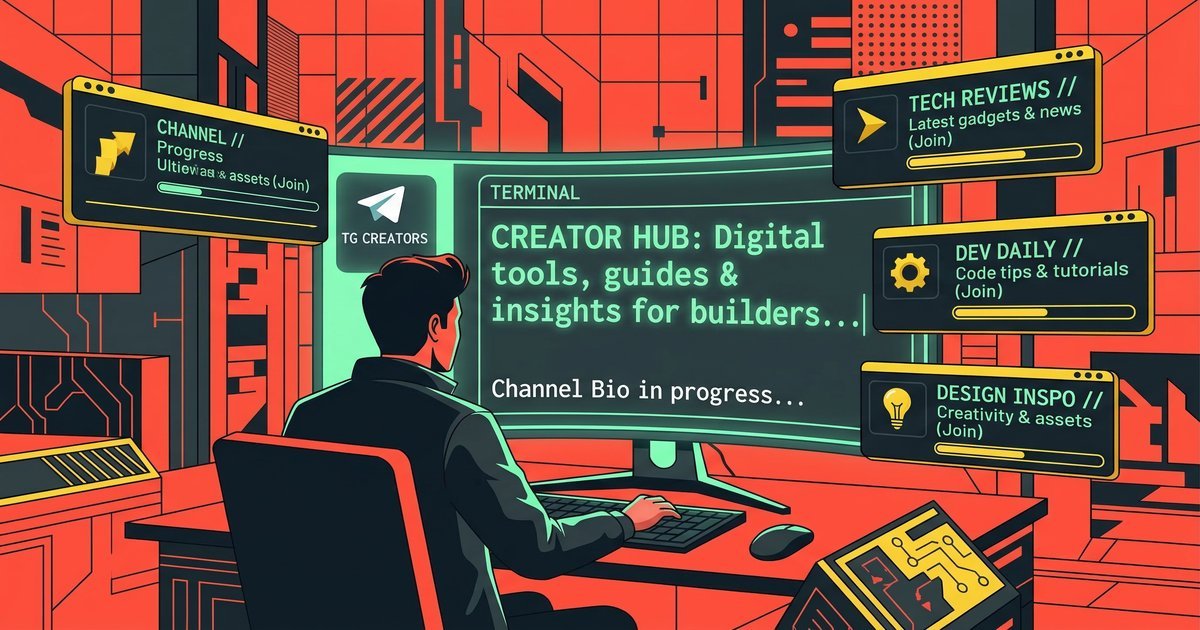 Telegram channel description generator tool — write your channel bio in seconds
