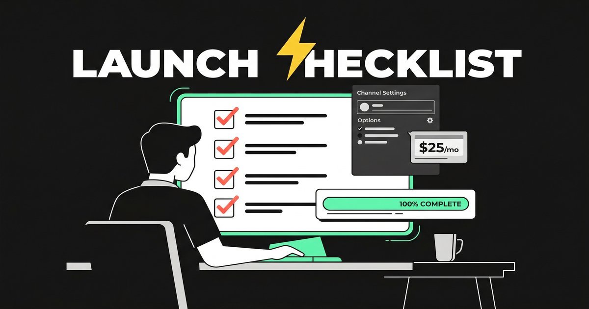 Telegram channel launch checklist — 20 steps to start a paid channel with Paprika